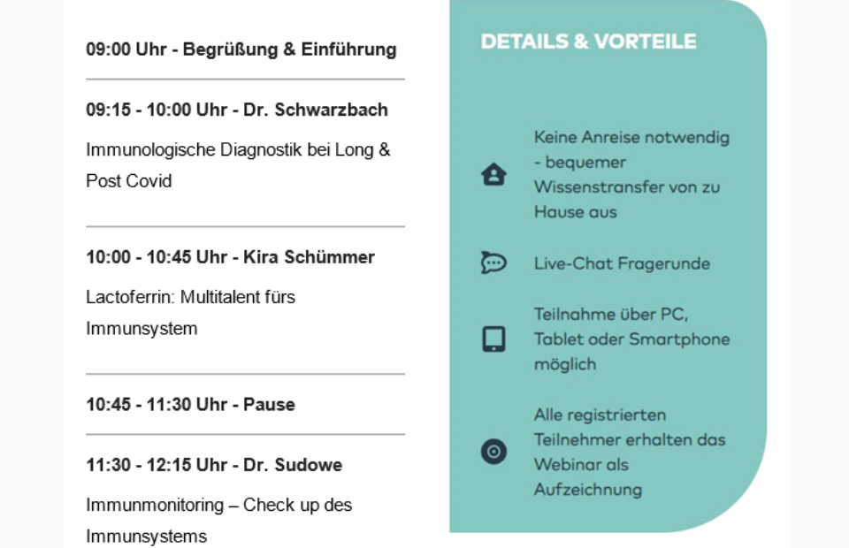 Programm Congress Immunologie
