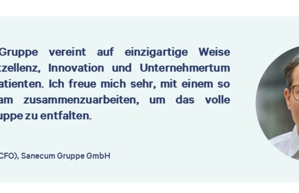 David Hengartner ist neuer CFO der Sanecum Gruppe