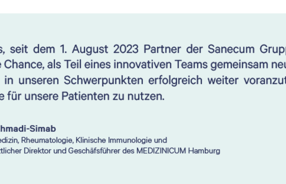 Zitat Dr Kaihan Ahmadi Medizinicum Hamburg