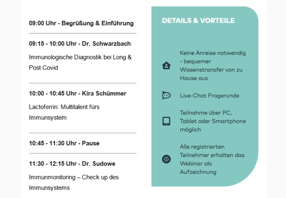 Programm Congress Immunologie