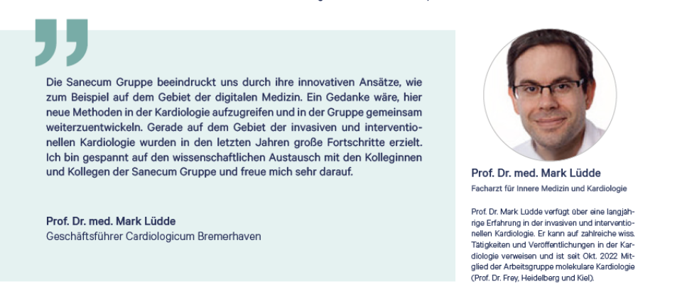 Zitat Prof Luedde Cardiologicum Bremerhaven